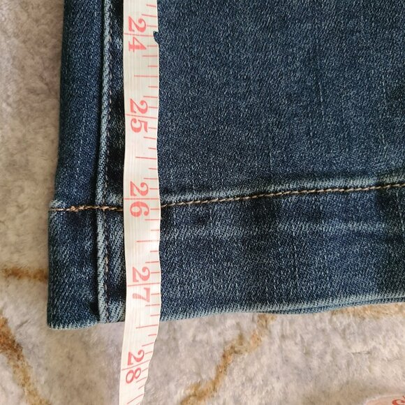 KUT from the Kloth Meg High Rise Wide Leg Cropped Jeans Size 16 Utility Pockets - Picture 6 of 8